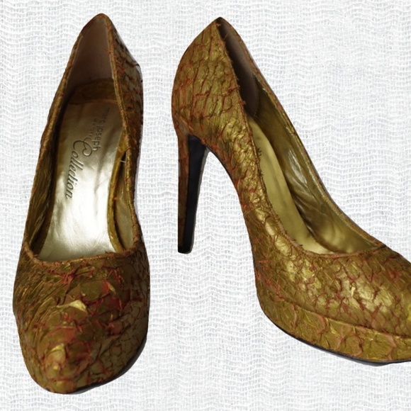 Marc Joseph Textured 9Leather Platform Pump- Sz. 10 - Picture 2 of 7